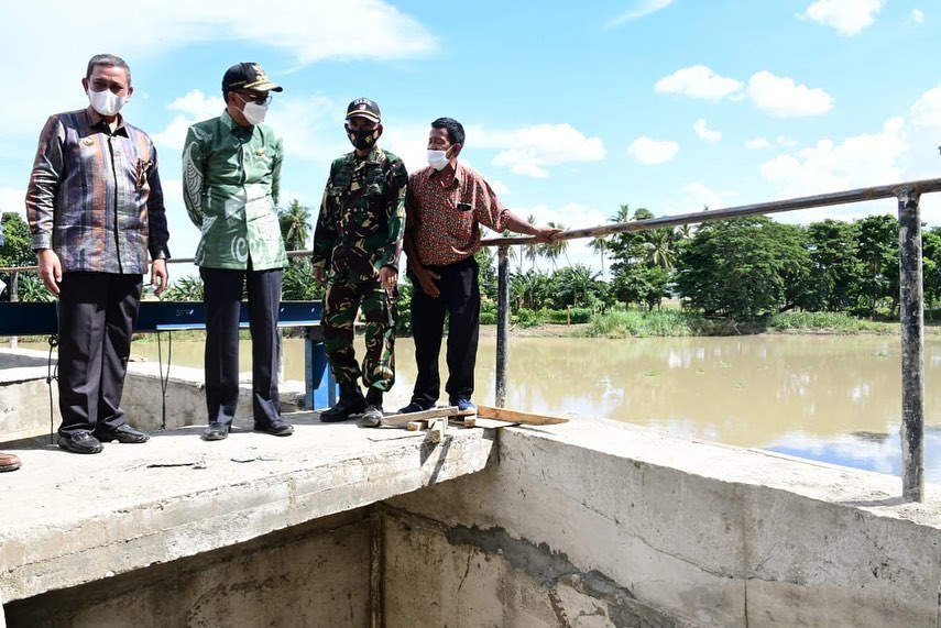 Tinjau Irigasi Cenranae di Wajo, NA: Pemprov Sulsel Support agar Sawah irigasi Teknis Semakin Besar